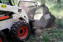 Bob-Cat: has stump grinders that attach to wheeled and tracked skid-steer loaders (credit: Bob-Cat)